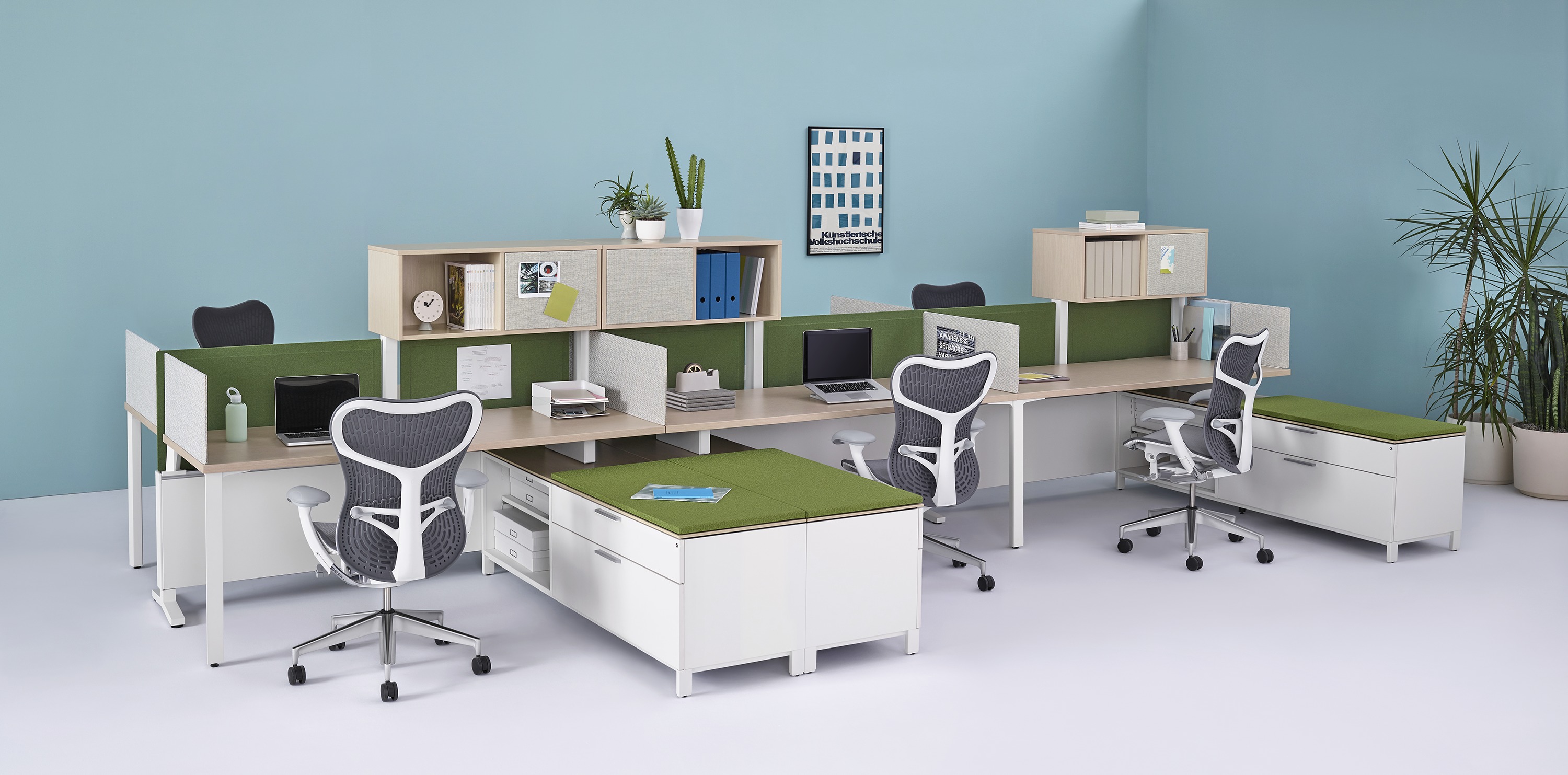 办公屏风|屏风工作站|办公家具|球友会网页版家具|Canvas Dock 开放式办公区